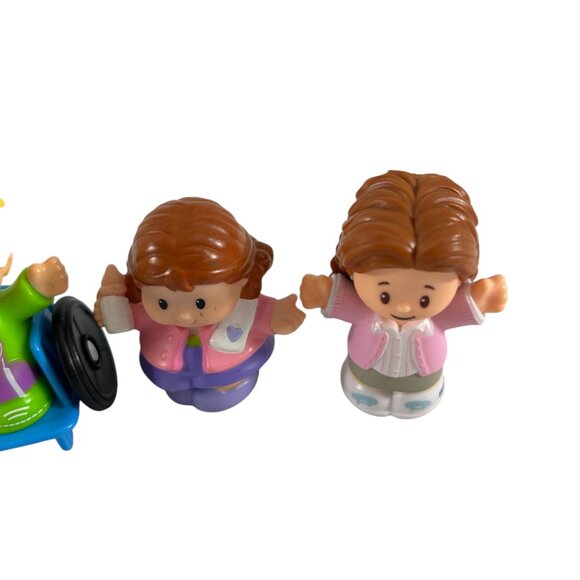 Mattel Little People Lot of 6 The Office Pam Jim Wheelchair Mother - Picture 4 of 12